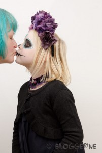 Halloween dia de los muertos sugarskull Kostüm für Mädchen