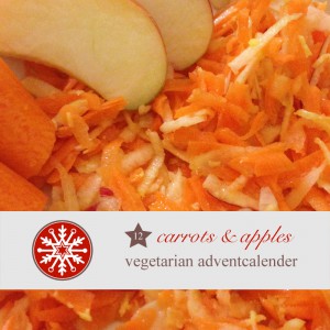 diy adventskalender vegetarisch kochen rezept  salat Rohkost vegan