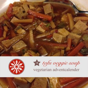 diy adventskalender vegetarisch kochen rezept  chinesische Nudelsuppe tofu