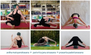 Yoga progress twist seated Drehungen side bending Vorwärtsbeuge Grätsche