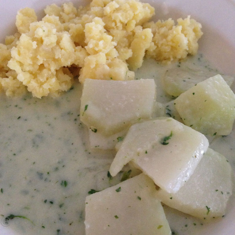 Vegetarisch kochen – Kräuter-Kohlrabi – bloggerine.de – don`t panic