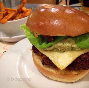 Vegetarischer Burger, Gourment Burger Kitchen, Burger, Essen, London, Fast Food, vegetarisch, kulinarisch unterwegs