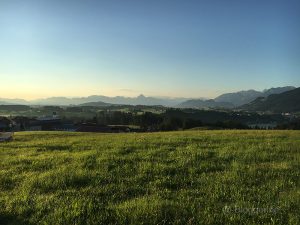 Yoga Vidya Maria Rain bei Oy/Mittelberg im Oberallgäu Blick auf die Berge