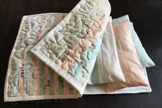 Puppenbettwäsche, Bettwäsche, Puppe, diy, Quilt, Streifenquilt, nähen