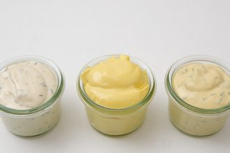 Rezept, Essen, selber machen, diy, vegan, vegetarisch, Mayonnaise, Seidentofu, Pommescreme, Thymian, Ei, Ã–l