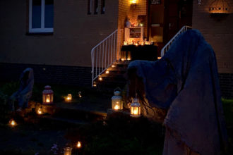 Happy Halloween, Halloween, Creepy, Vampir, Blut, haunted house, Deko, dekorieren, Kerzen, diy, Sensenmann