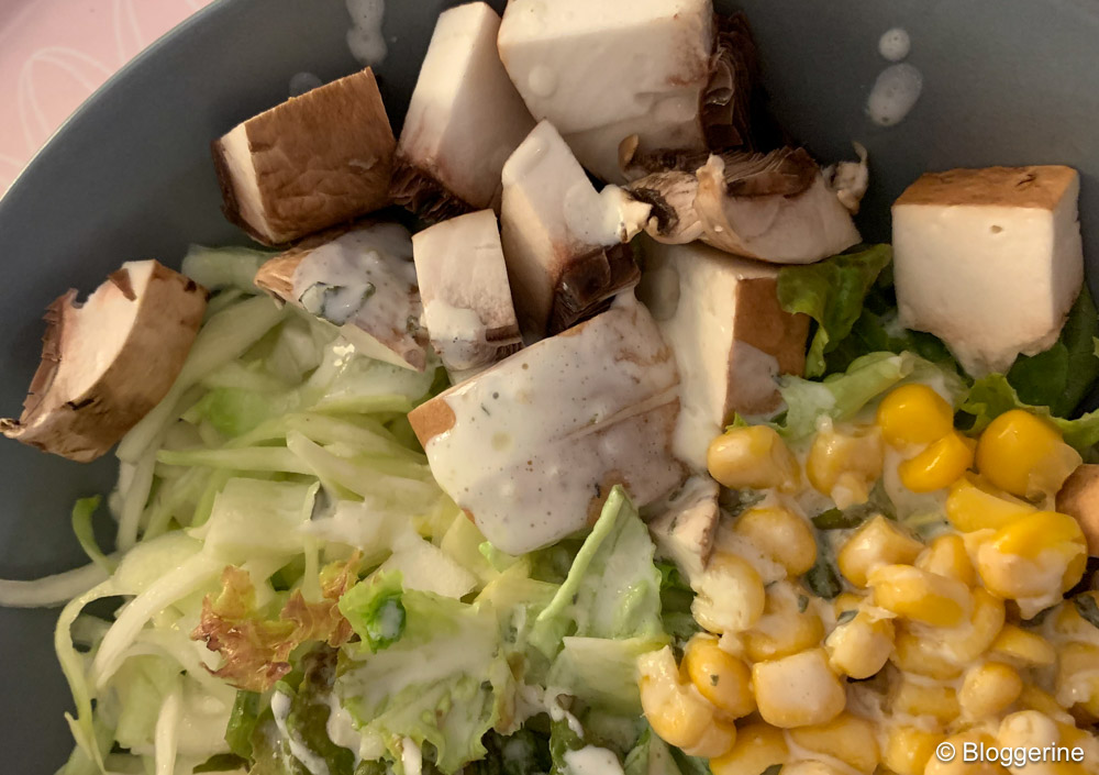 Salat mit Champignons